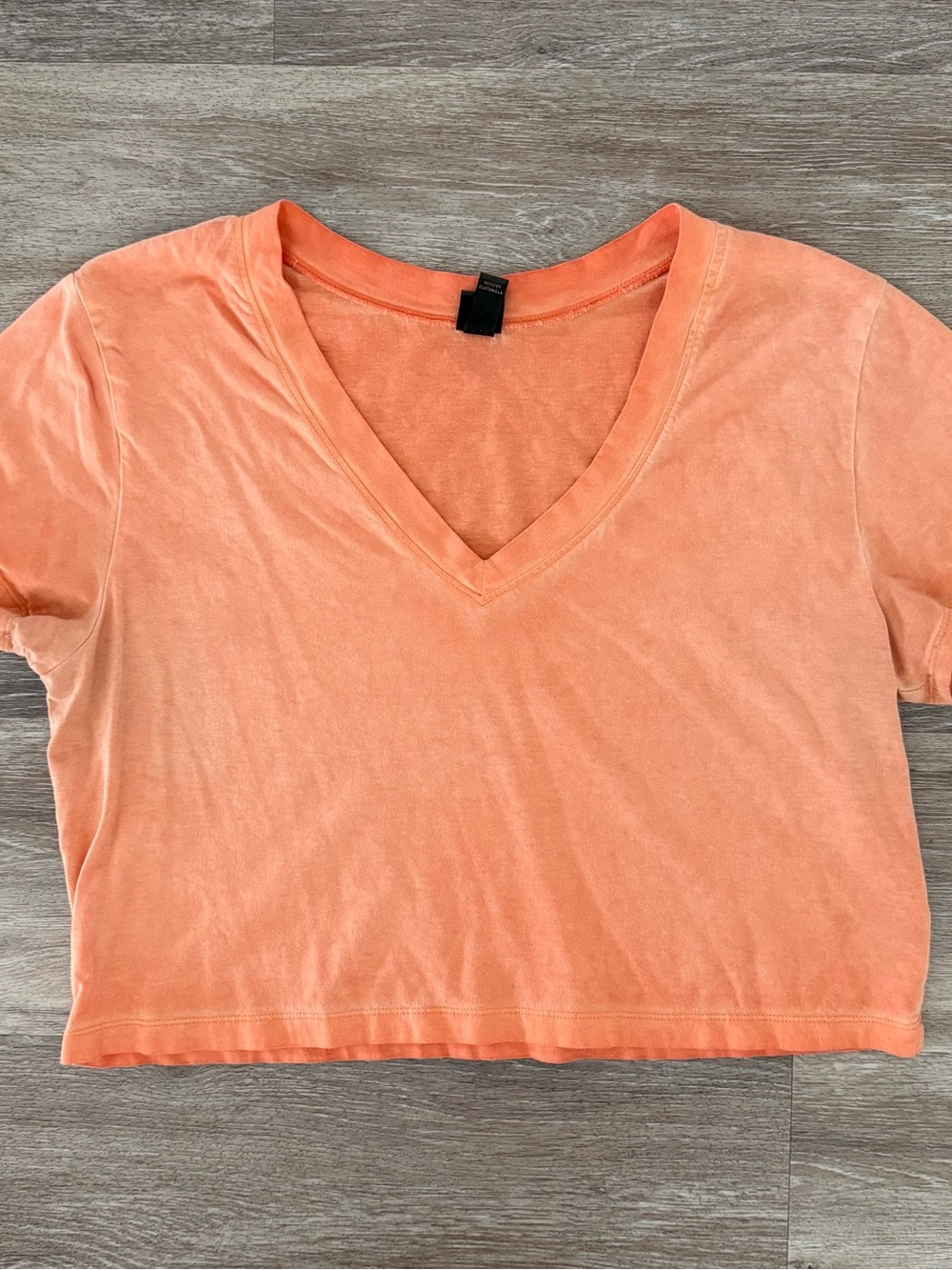 wild fable Orange V-Neck Crop Top